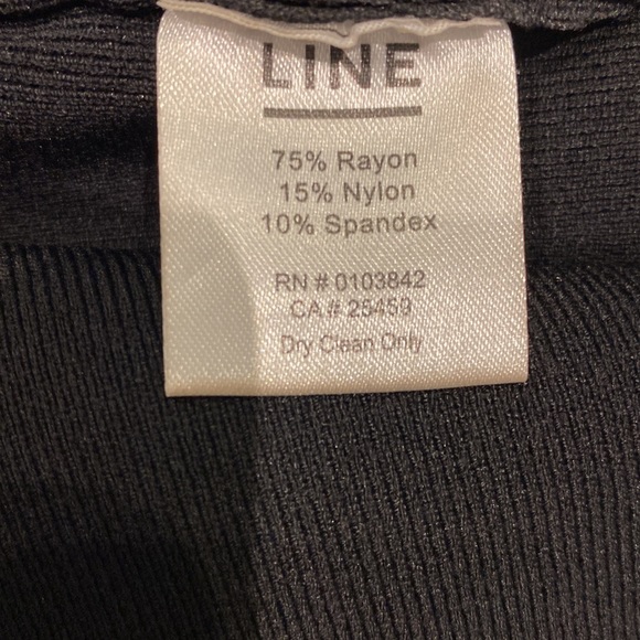 LINE THE BRAND pencil knee length mesh black skirt M high waist - Picture 4 of 7